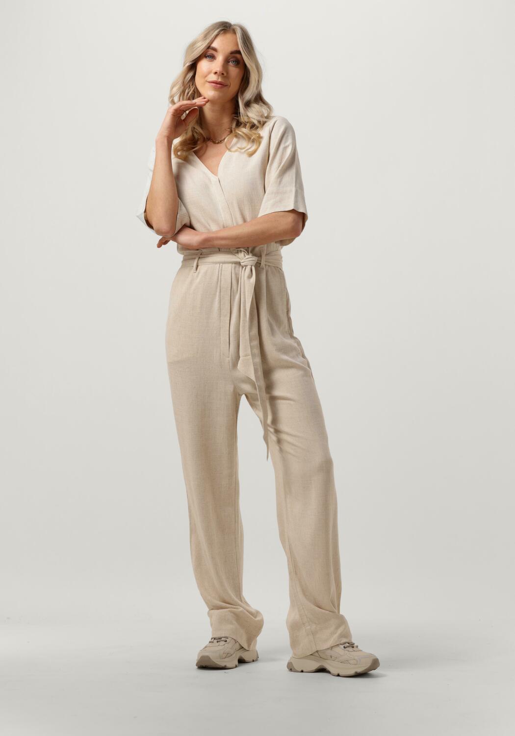 Zand SELECTED FEMME Jumpsuit SLFVIVA 2/4 LONG LINEN