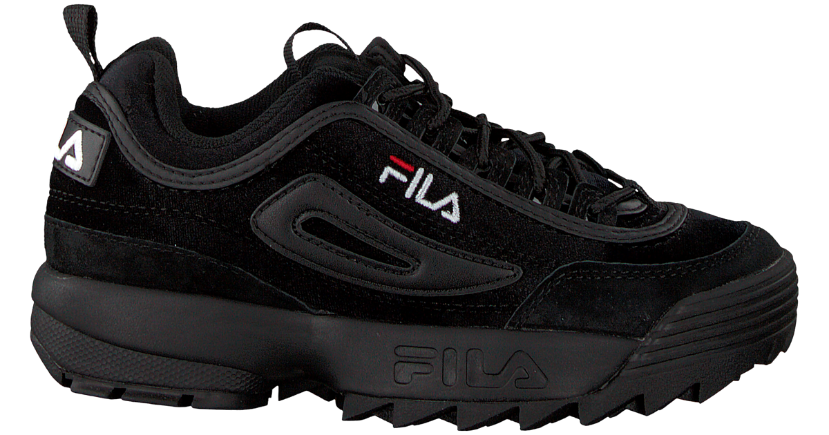 fila heritage disruptor low wmn black