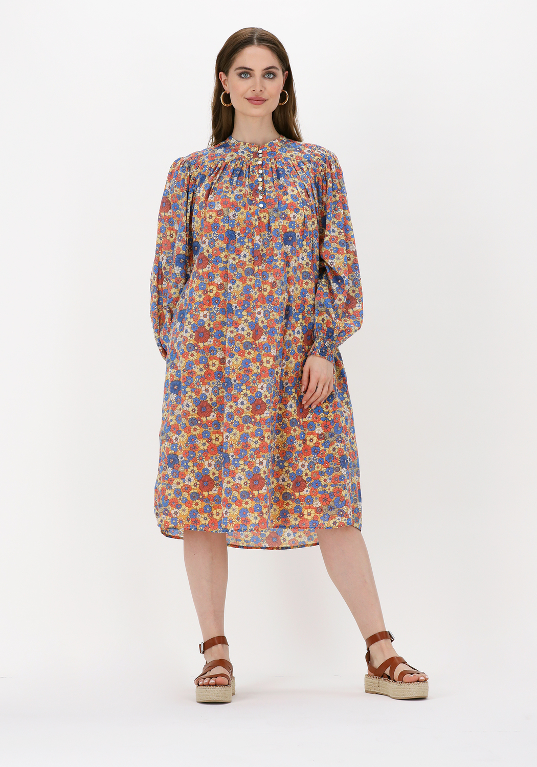 ANTIK BATIK Robe midi PAOLINA DRESS Lilas Omoda